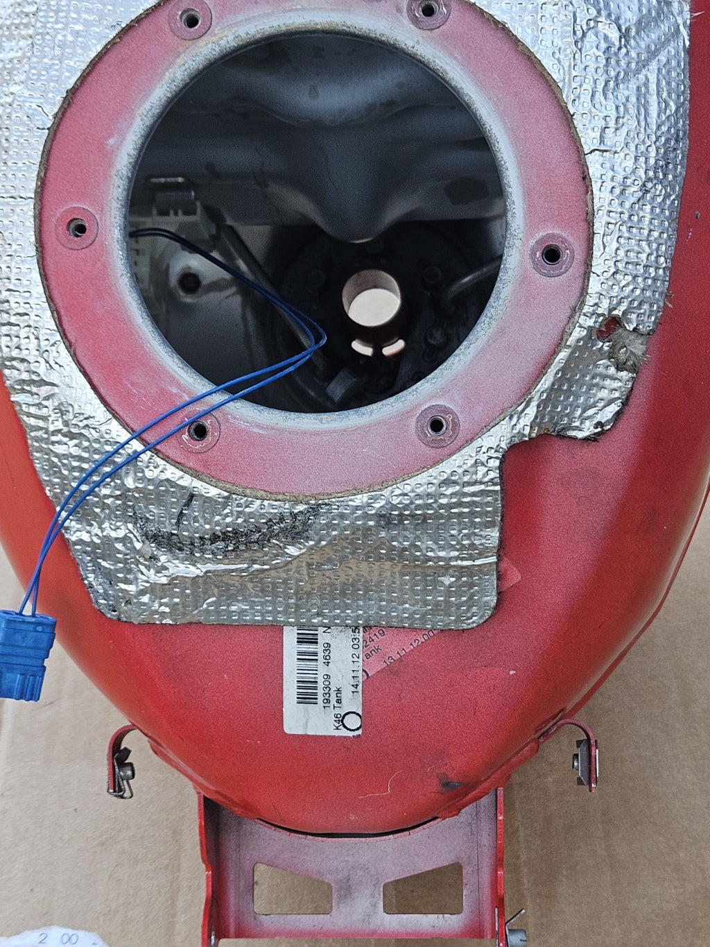 2010-2014 BMW S1000R OEM Fuel Gas Tank Red Petrol Reservoir NO DENTS