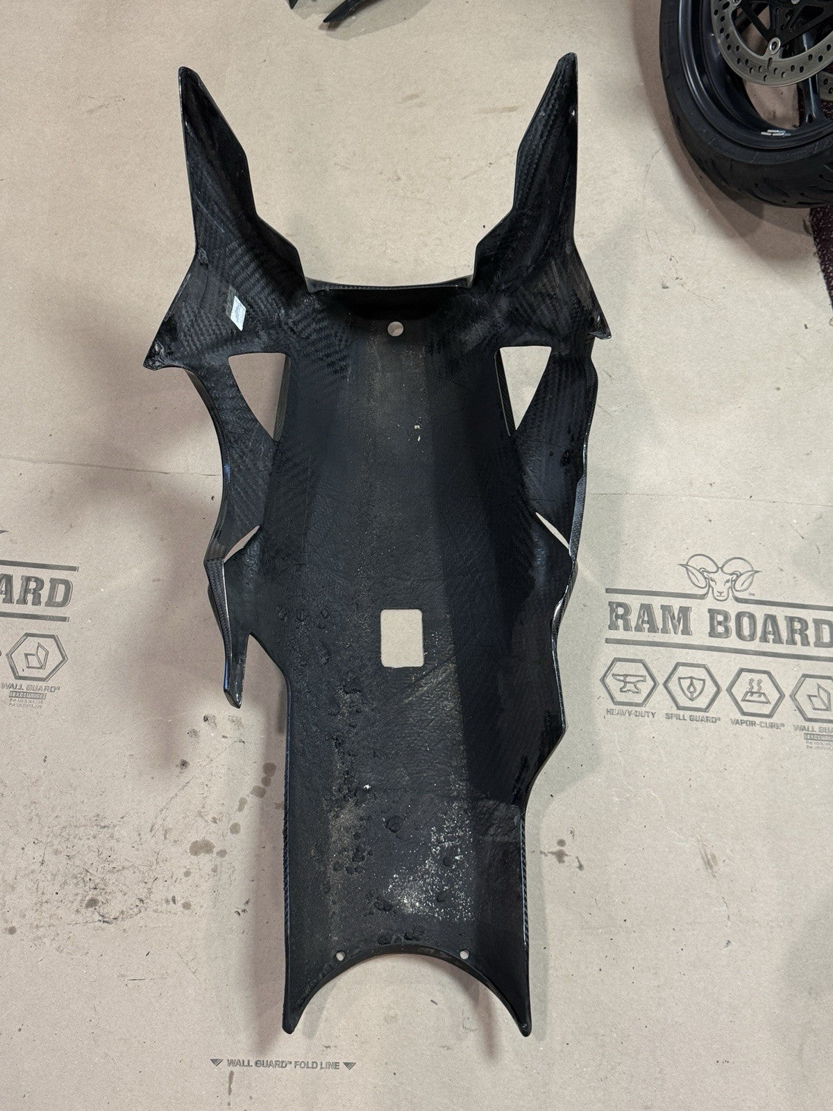 2009-2014 BMW S1000RR Carbon Fiber Race Belly Pan Lower Fairing One Piece