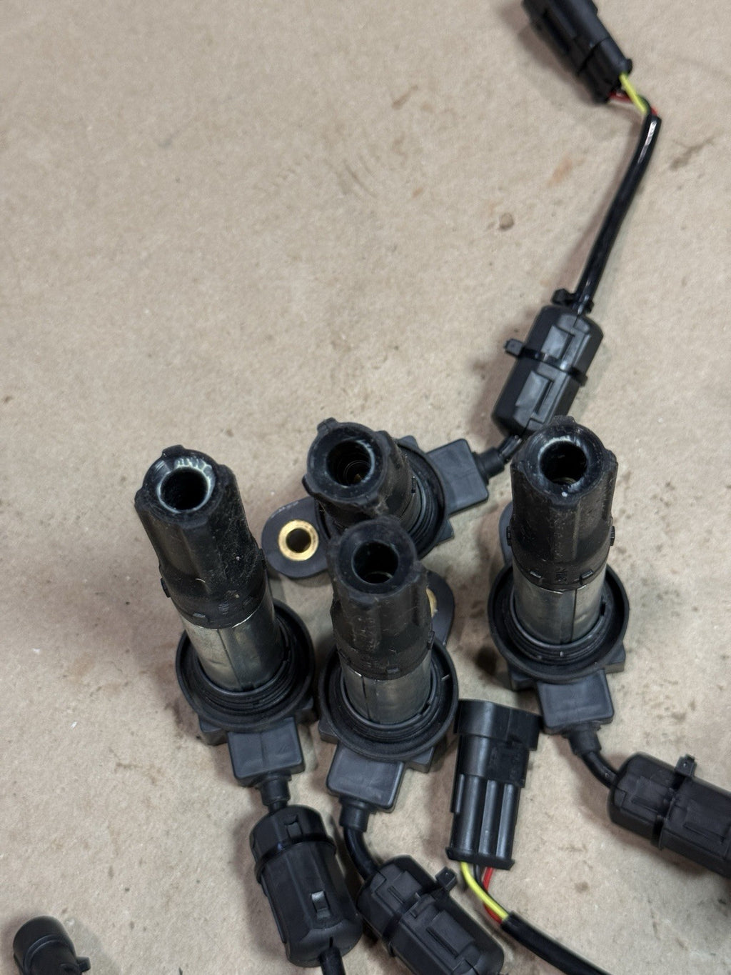 21-24 Aprilia RSV4 1100 Factory OEM Ignition Coils Plug Boots Wire Set Tested
