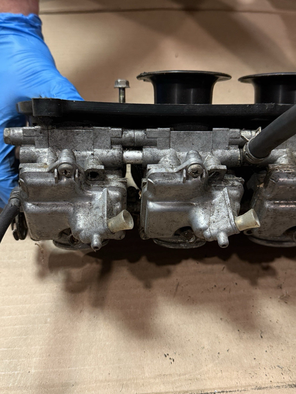 1998-1999 Kawasaki Ninja ZX6R ZX-6R ZX600G OEM Carburetors Carbs Carb Rack Bank6