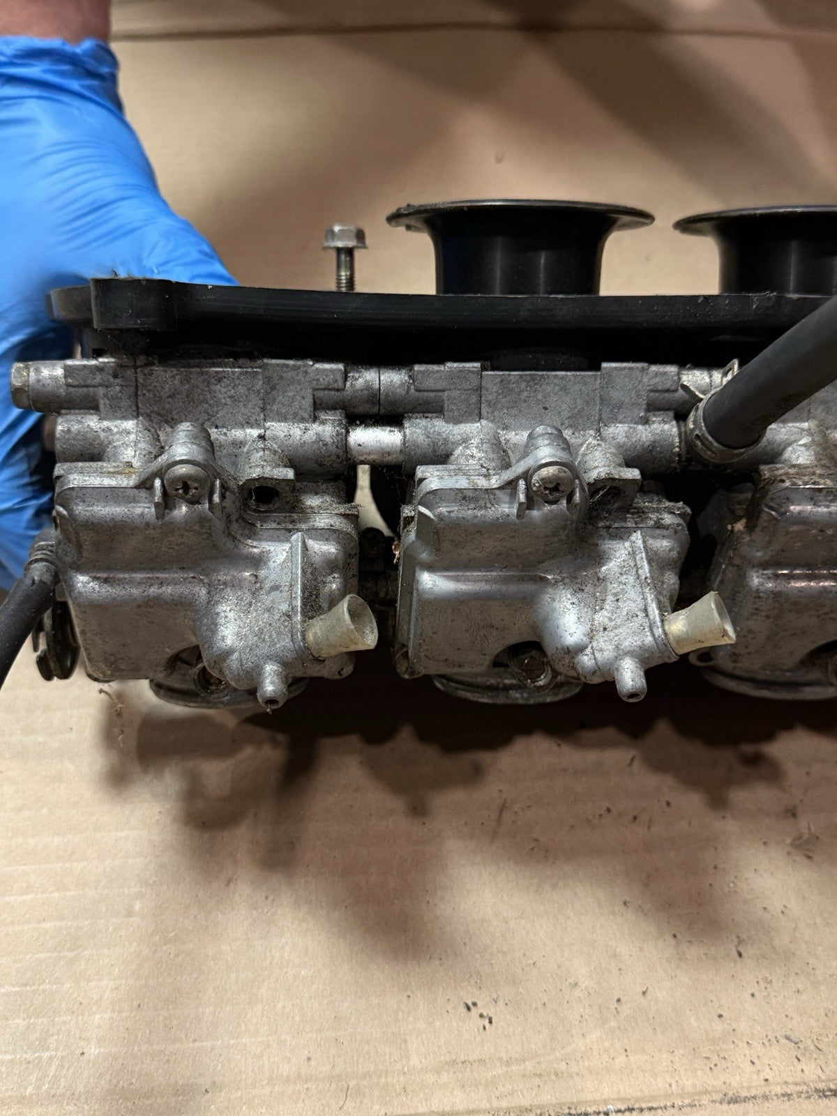 1998-1999 Kawasaki Ninja ZX6R ZX-6R ZX600G OEM Carburetors Carbs Carb Rack Bank6