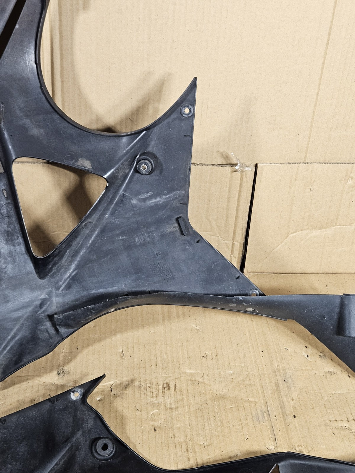2012 BMW S1000RR OEM Lower Side Underpanel Fairing Trim Left Right Pair Black17