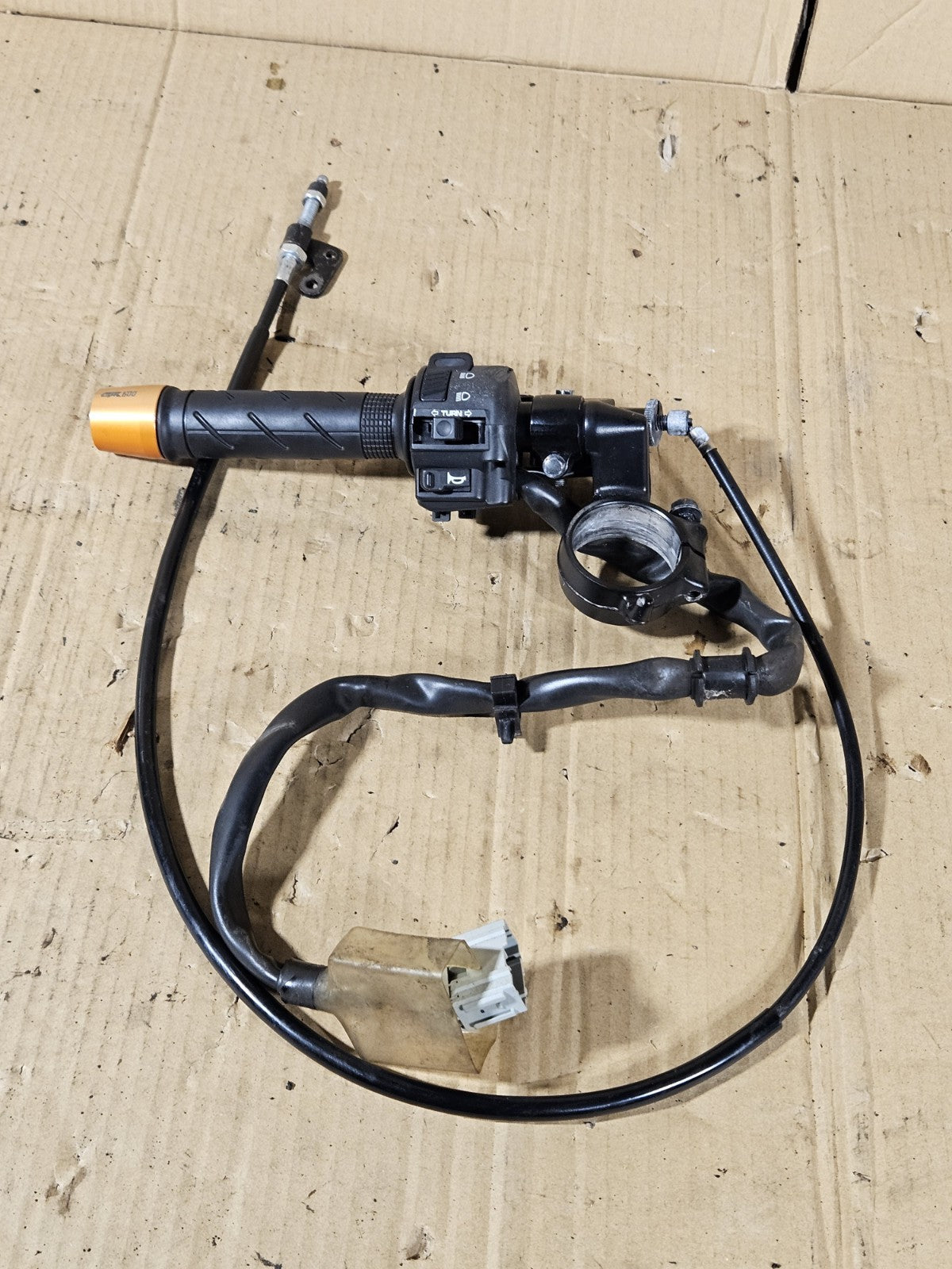 2013 Honda CBR600RR Aftermarket Complete Clutch Side Clip on Lever Headlight14