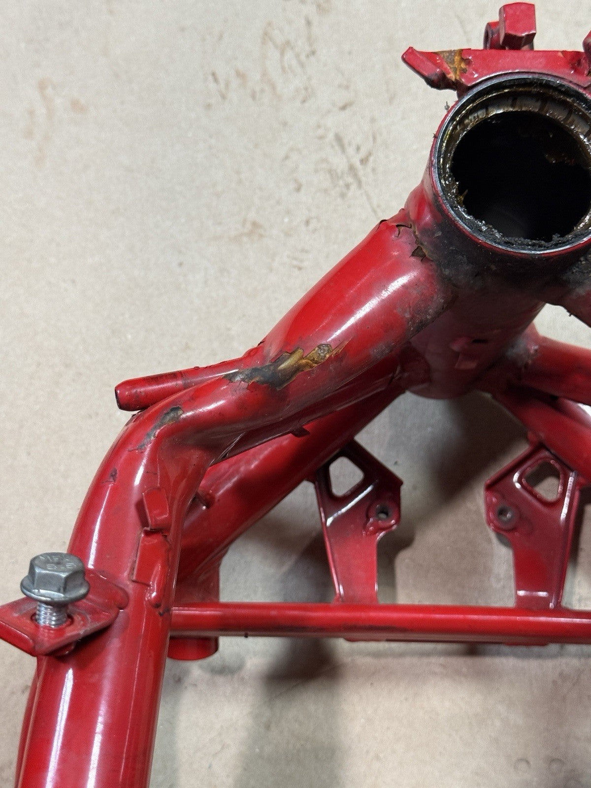 2011-2013 Ducati Superbike 848 EVO SE Main Frame Chassis Rebuilt Ttle DAMAGED