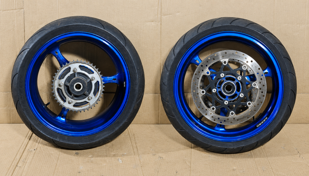 2006 Suzuki GSXR600 Wheel Set Front & Rear OEM 5411141G10 2006-2007 Rims Pair0