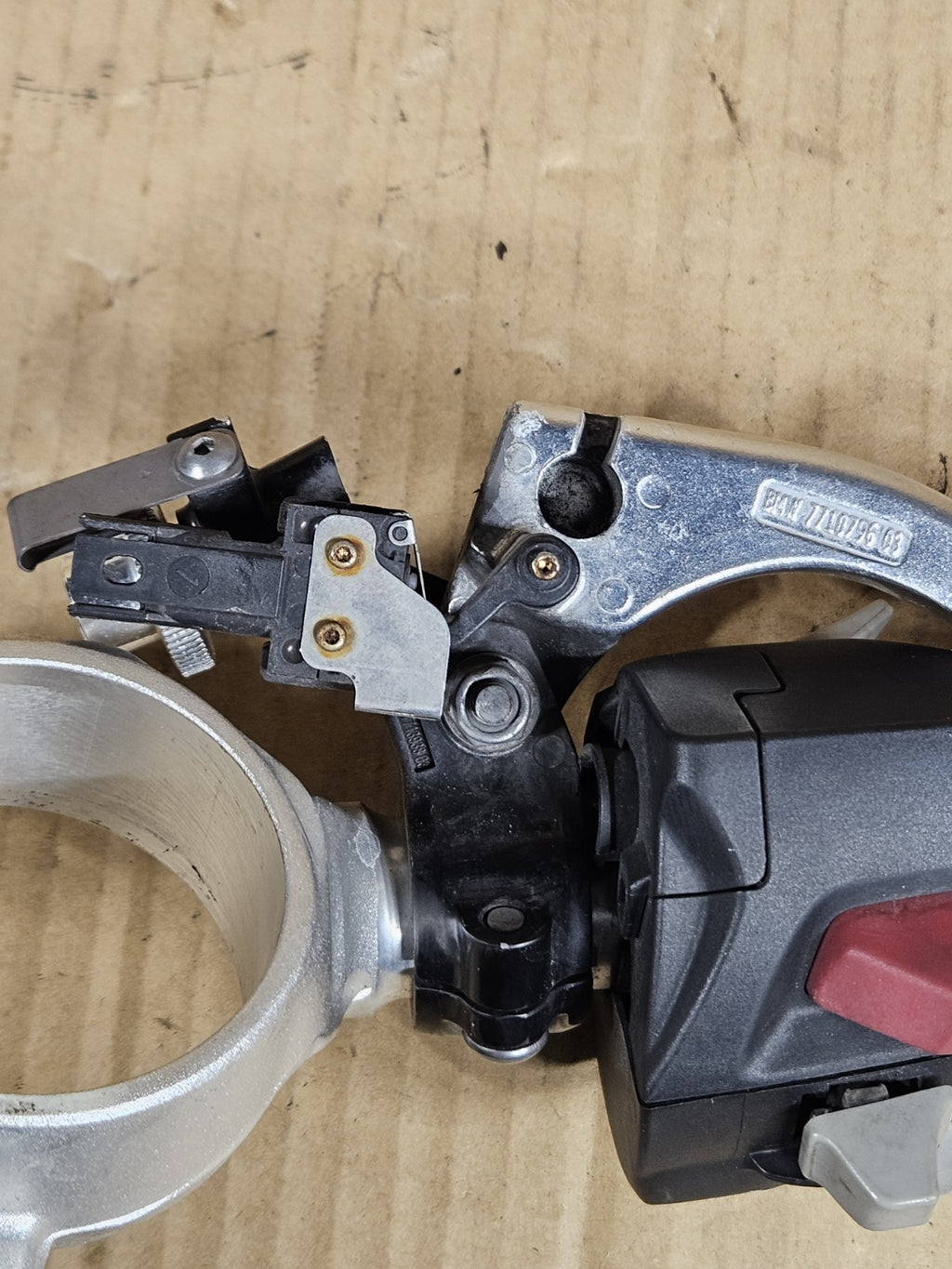 09-14 BMW S1000RR OEM Left Clip On Handlebar Clutch Lever Switch Housing Control10