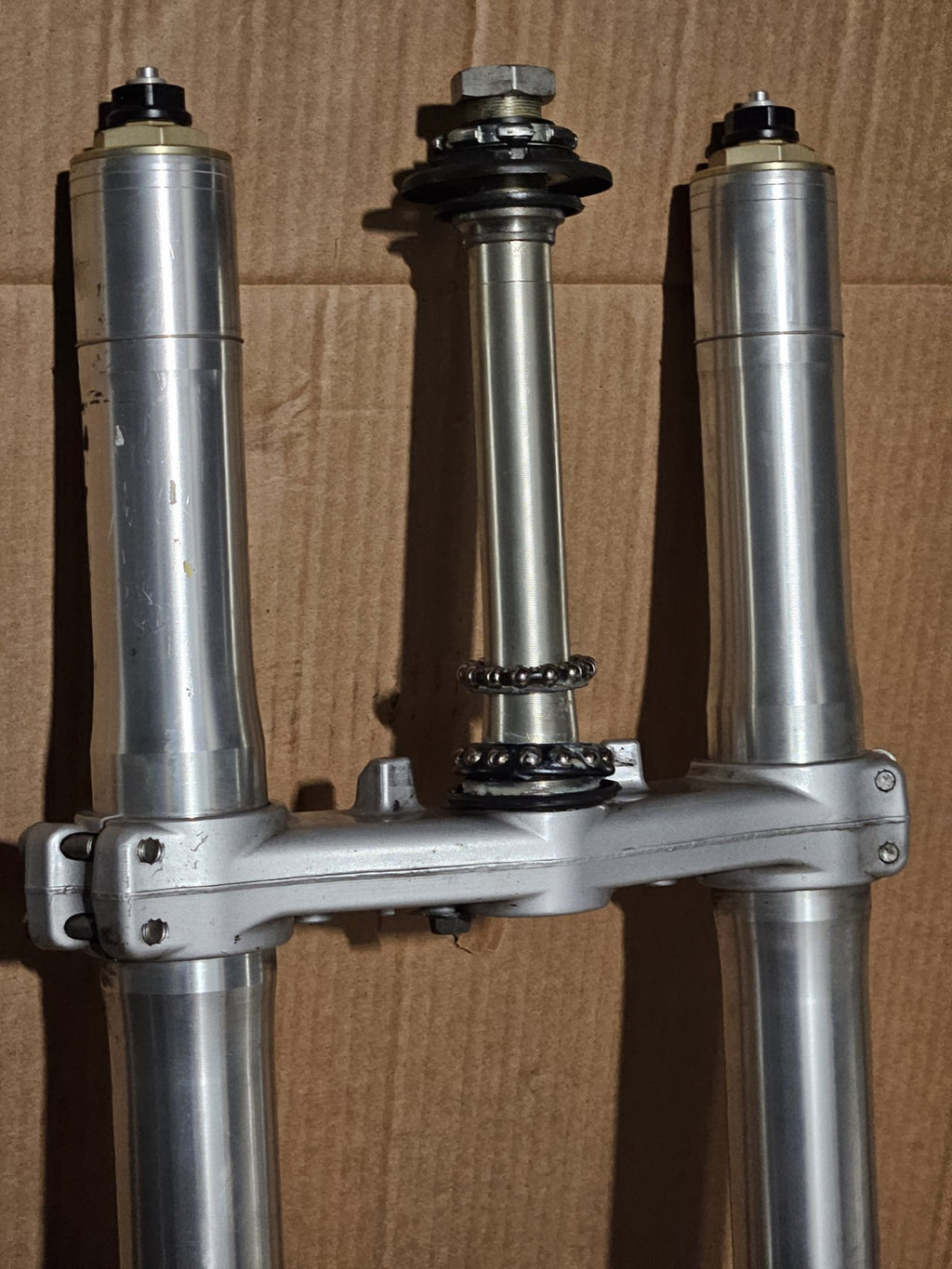 2005 2006 Honda CBR1000RR OEM Front Forks Set Left Right Triple Tree Shocks5