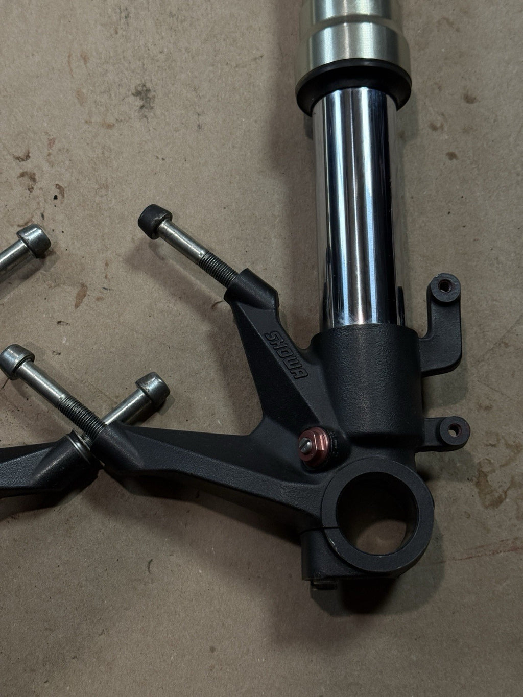 11-13 Ducati 848 1198 Evo SE Front Forks Suspension Assembly DAMAGED BENT OEM