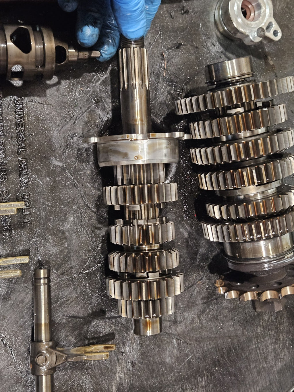 10-14 213 BMW S1000RR OEM Transmission Gears Shift Forks Engine Motor Tranny Set