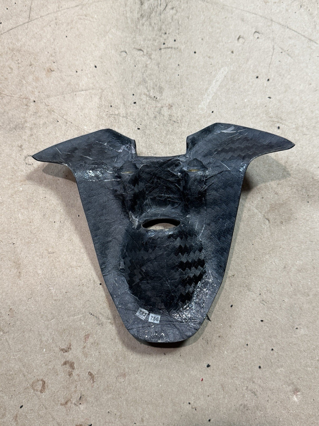2007-2013 Ducati 848 1098 1198 OEM Carbon Fiber Fuel Gas Tank Ignition Key Cover1