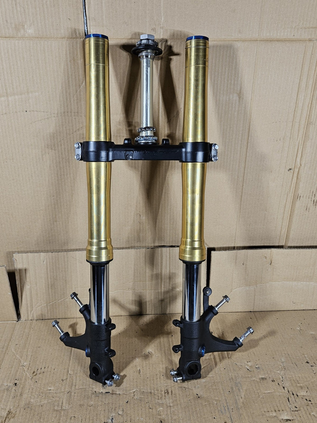 2013 Honda CBR600RR Front Forks Straight Gold Pair OEM 51410-MJC-A11 2013-20207