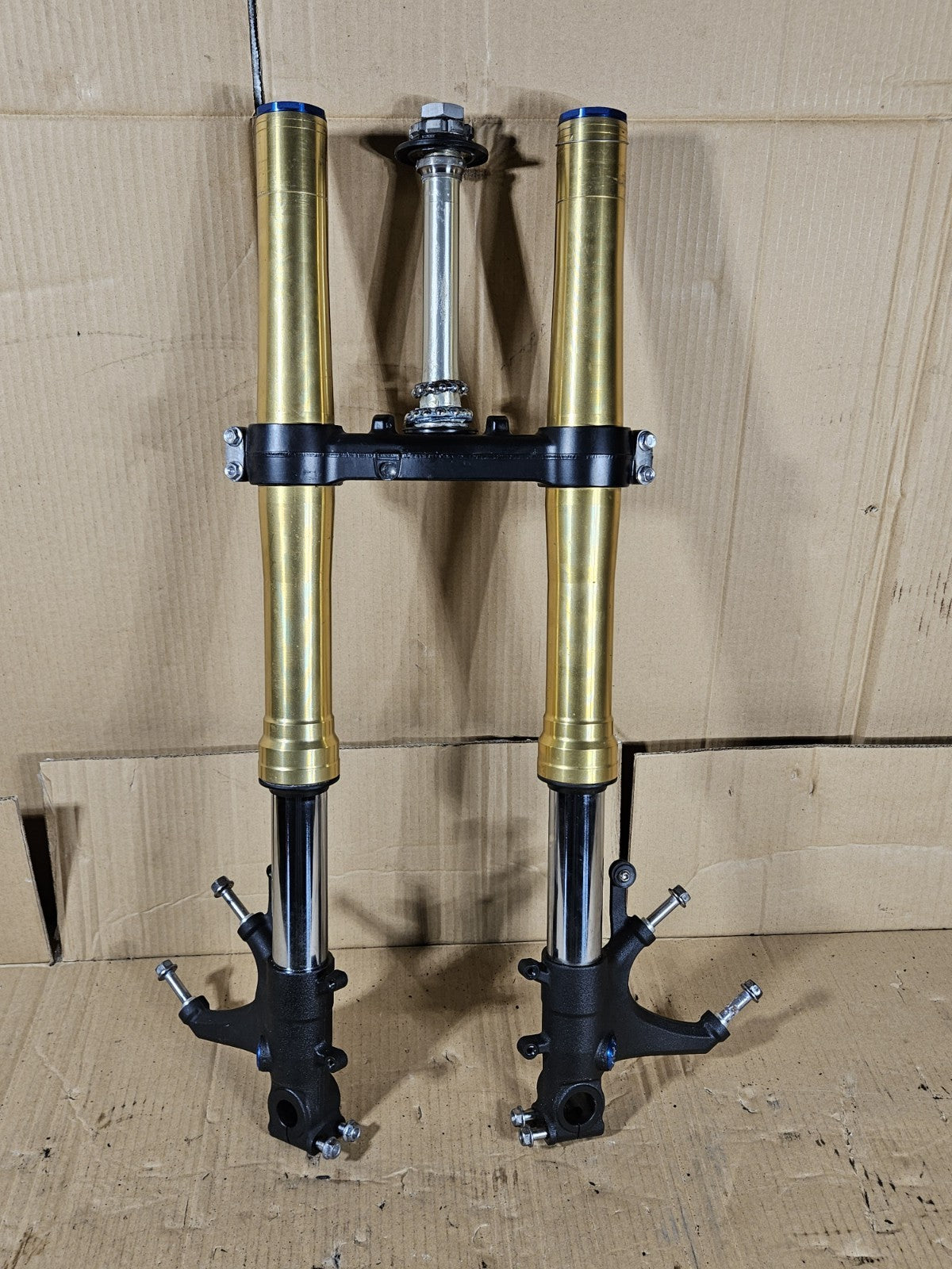 2013 Honda CBR600RR Front Forks Straight Gold Pair OEM 51410-MJC-A11 2013-20207