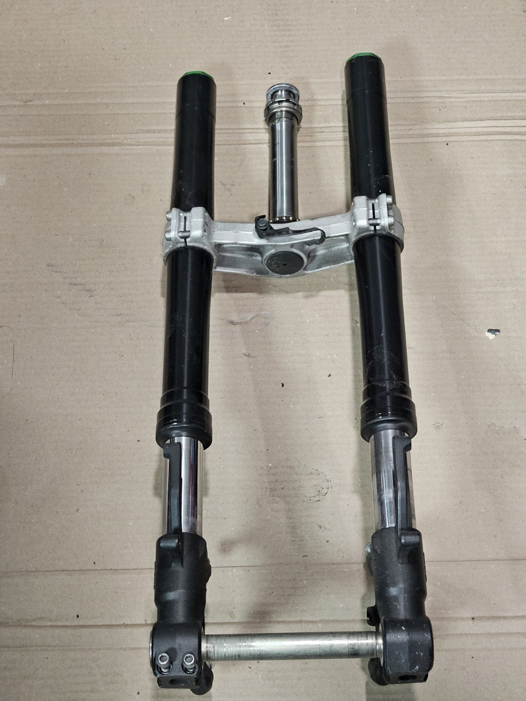 13-18 Kawasaki Ninja 636 ZX6R Front End Forks Tubes Tree Suspension OEM AS-IS