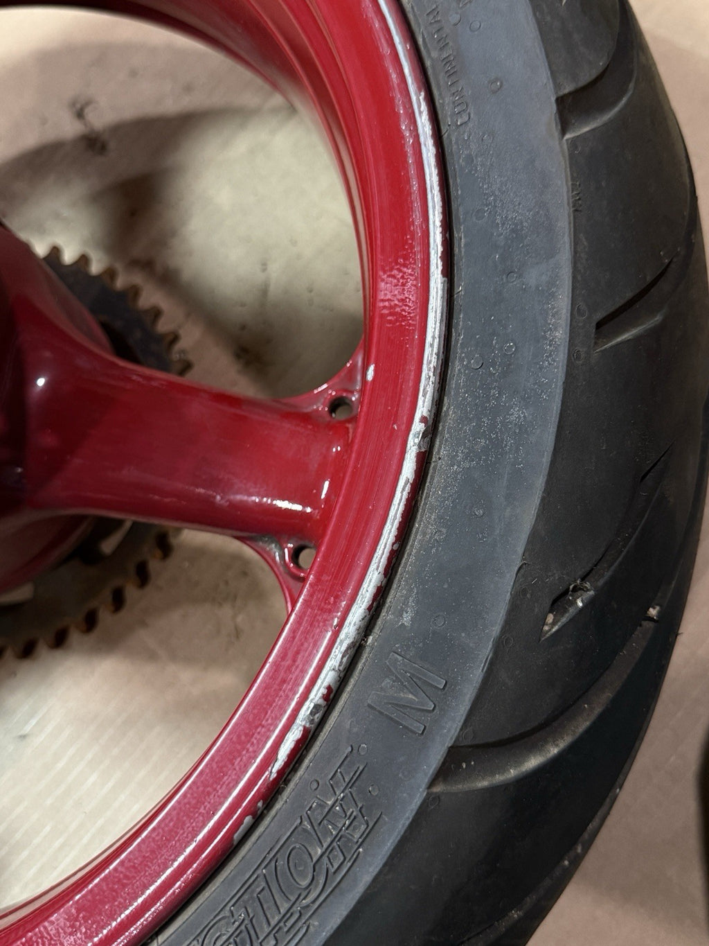 1998-2008 Kawasaki Ninja ZX6R ZX636 ZZR600 OEM Rear Wheel Rim Wheel Assembly16