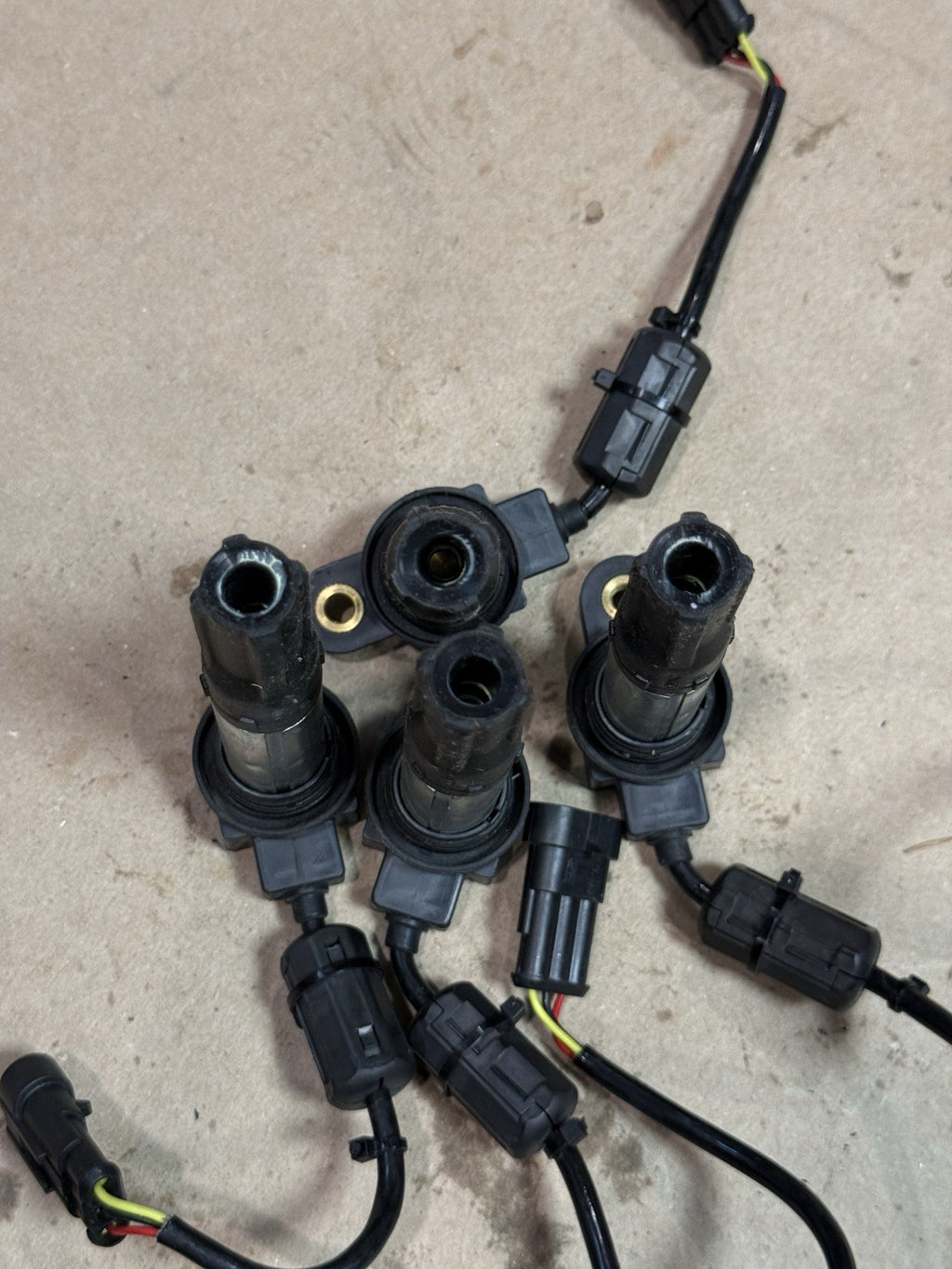 21-24 Aprilia RSV4 1100 Factory OEM Ignition Coils Plug Boots Wire Set Tested