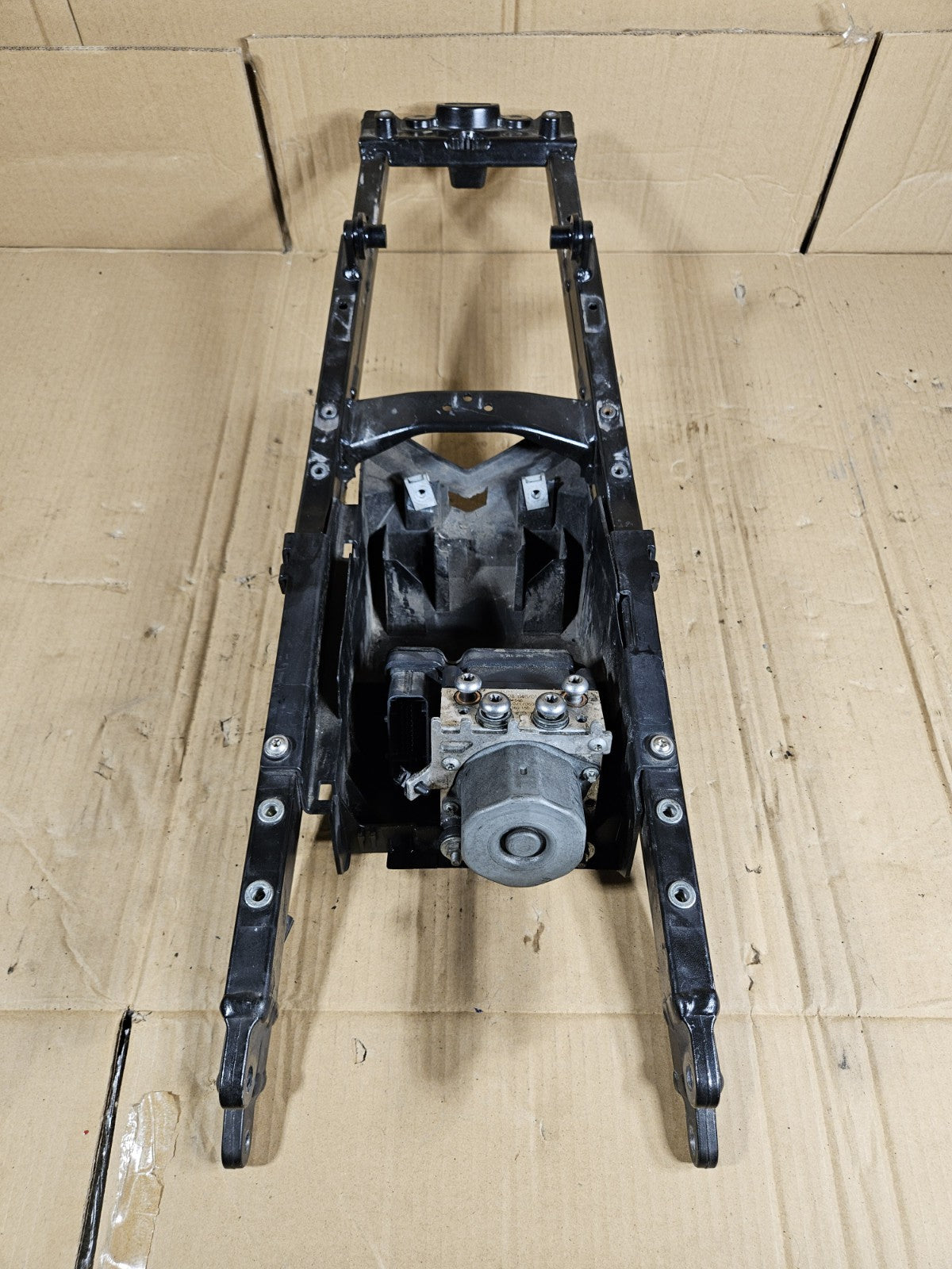 2012 BMW S1000RR OEM Rear Subframe with Battery Box Tray ABS Pump Unit Module12