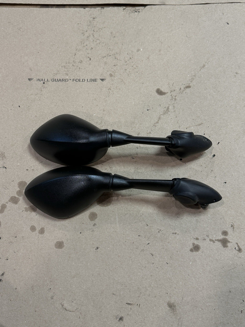 09-14 BMW S1000RR OEM Rear View Mirror Set Pair Mirrors Left Right Side Clip On