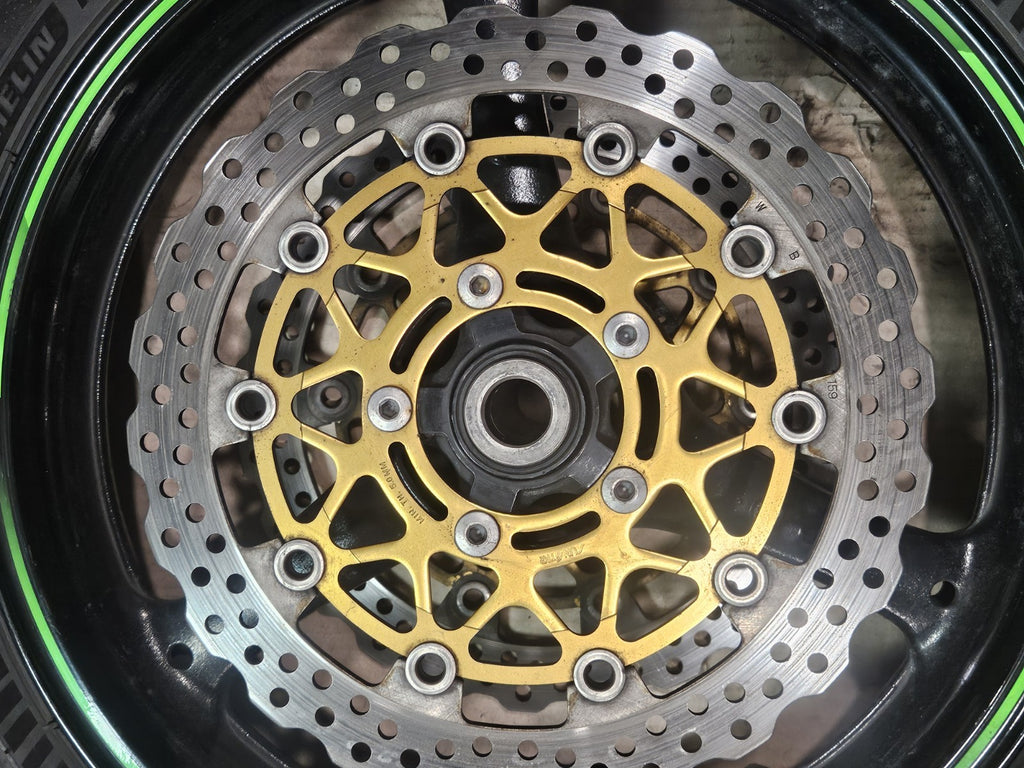 11-15 2014 Kawasaki Ninja ZX10R OEM Wheels Rims Set Rotors Tires Straight Clean