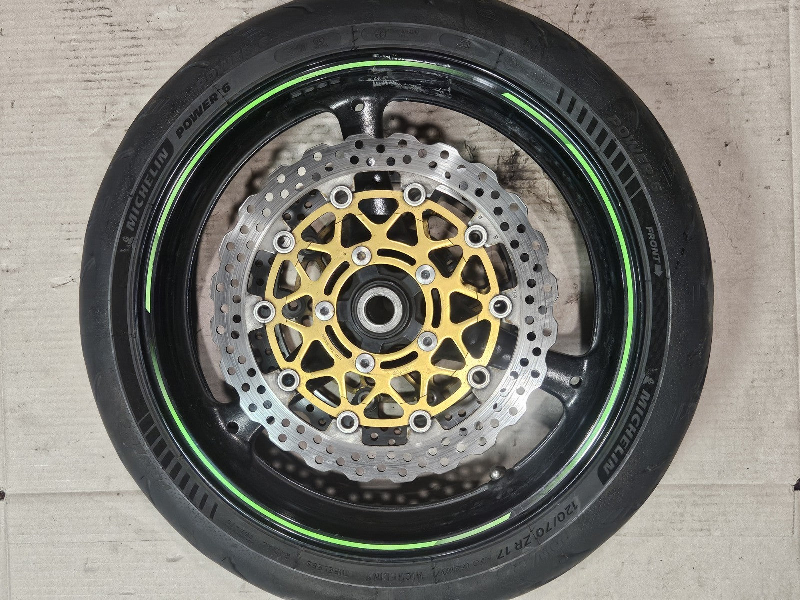 11-15 2014 Kawasaki Ninja ZX10R OEM Wheels Rims Set Rotors Tires Straight Clean
