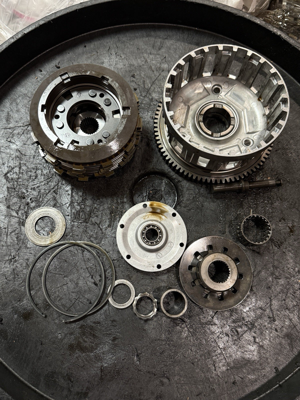 2008-2011 Honda CBR1000RR OEM Clutch Basket Hub Plates Pressure Plate Assembly6