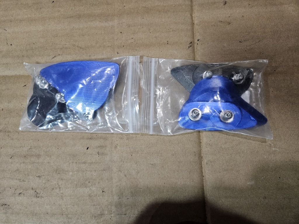2022-2025 Yamaha YZF-R7 R7 Mirror Block Off Delete Plates Covers CNC Blue Black0