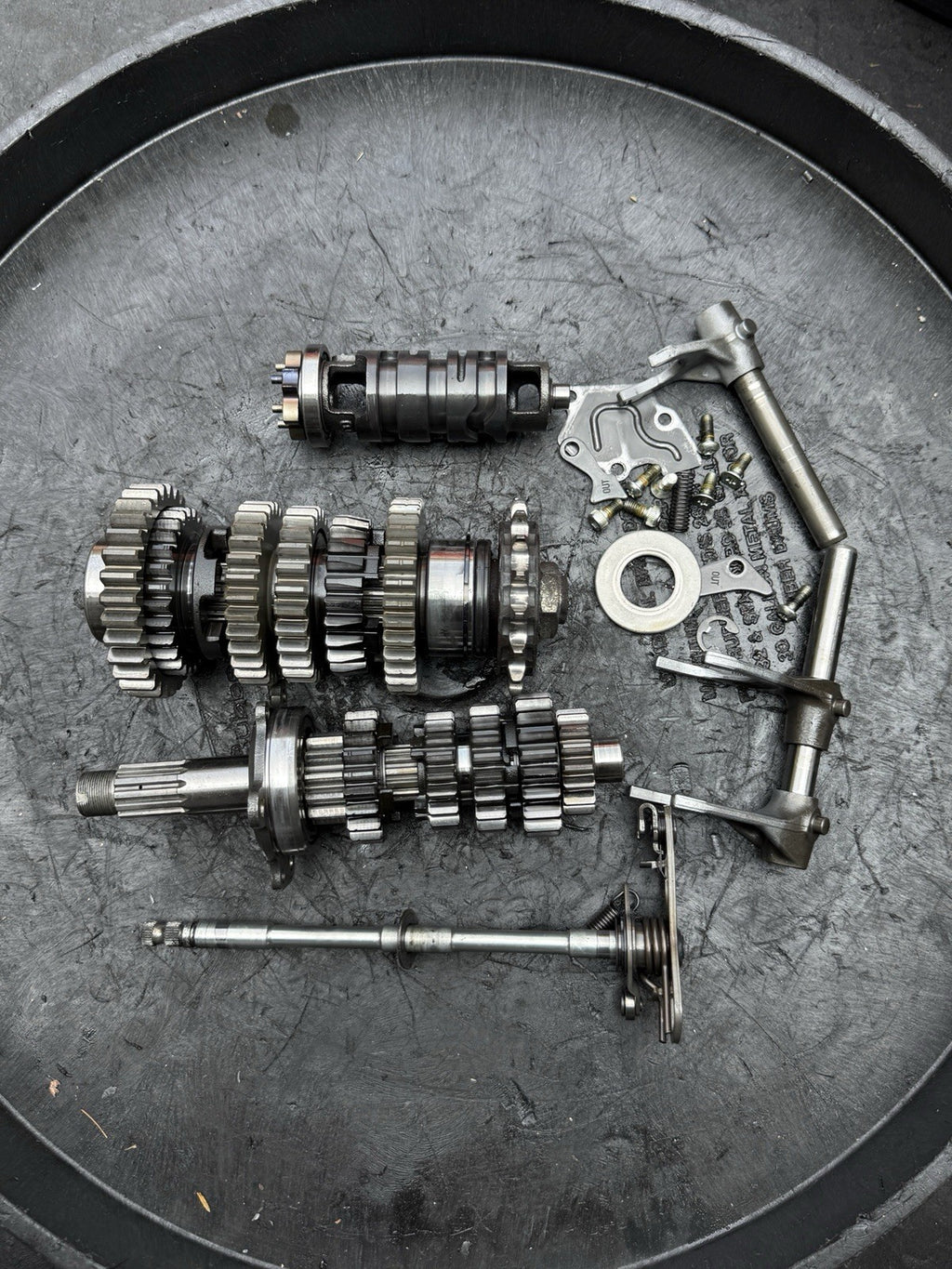 08-16 Yamaha YZF R6 OEM Engine Motor Transmission Tranny Gears Dogs Shaft R61