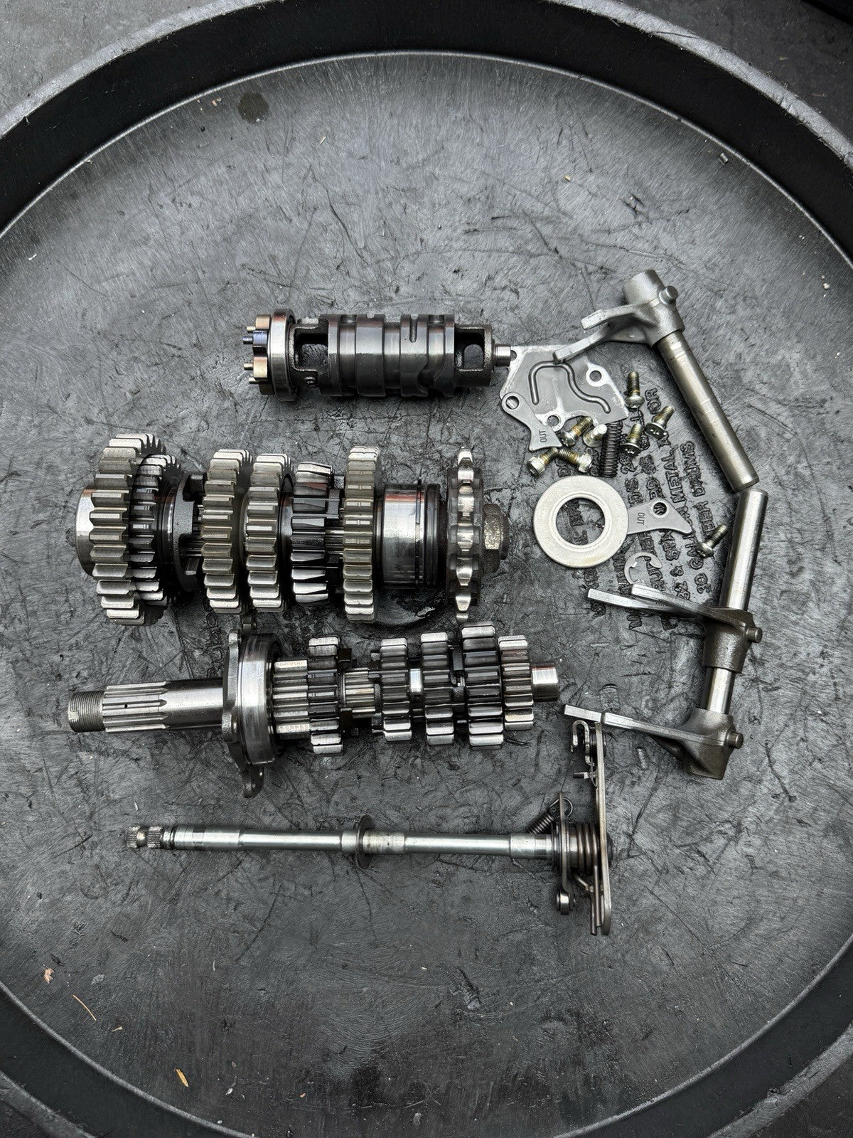 08-16 Yamaha YZF R6 OEM Engine Motor Transmission Tranny Gears Dogs Shaft R61