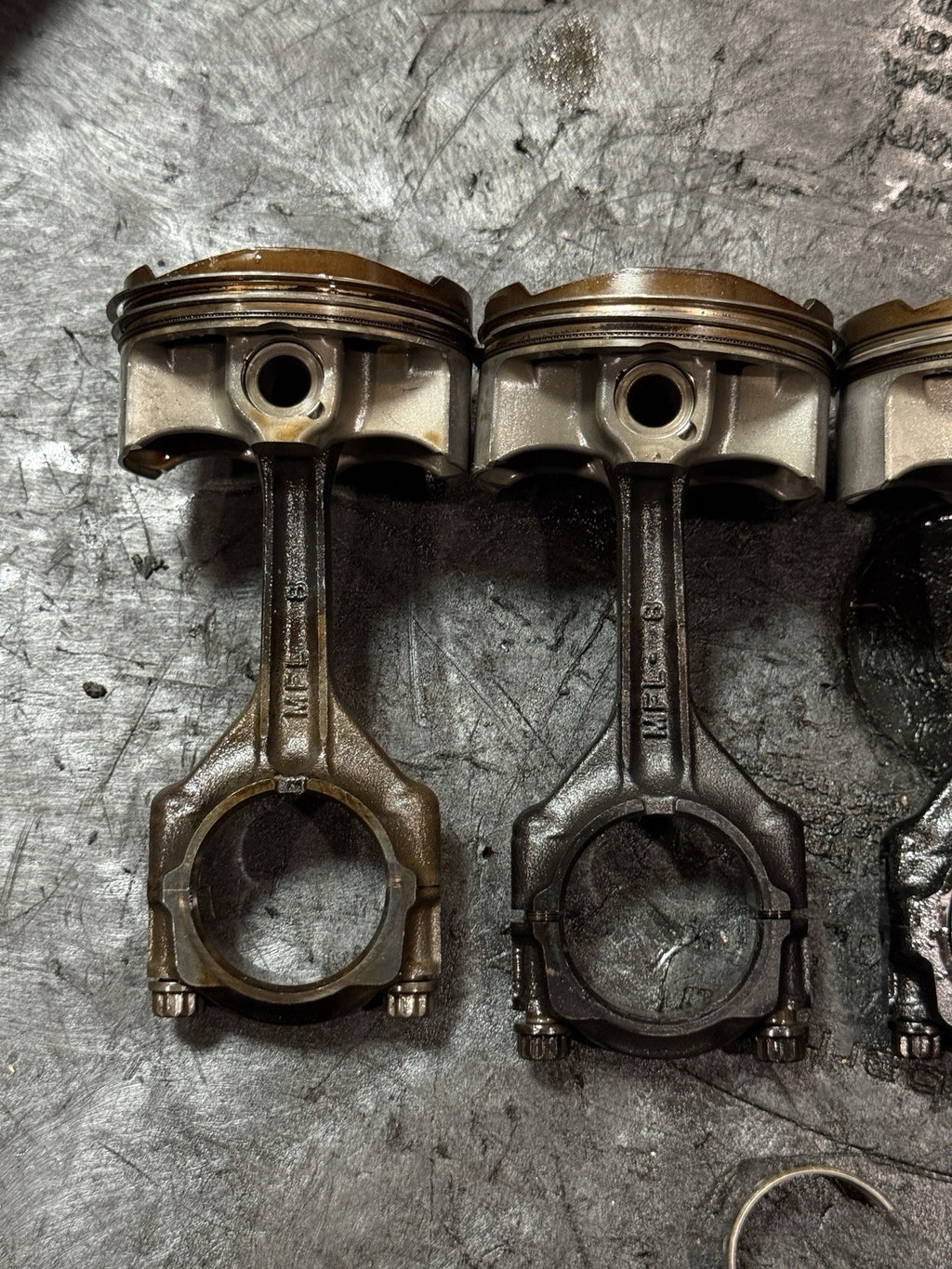 08-16 Honda CBR1000RR SC59 OEM Engine Pistons Connecting Rods Set 13101-MFL-0102