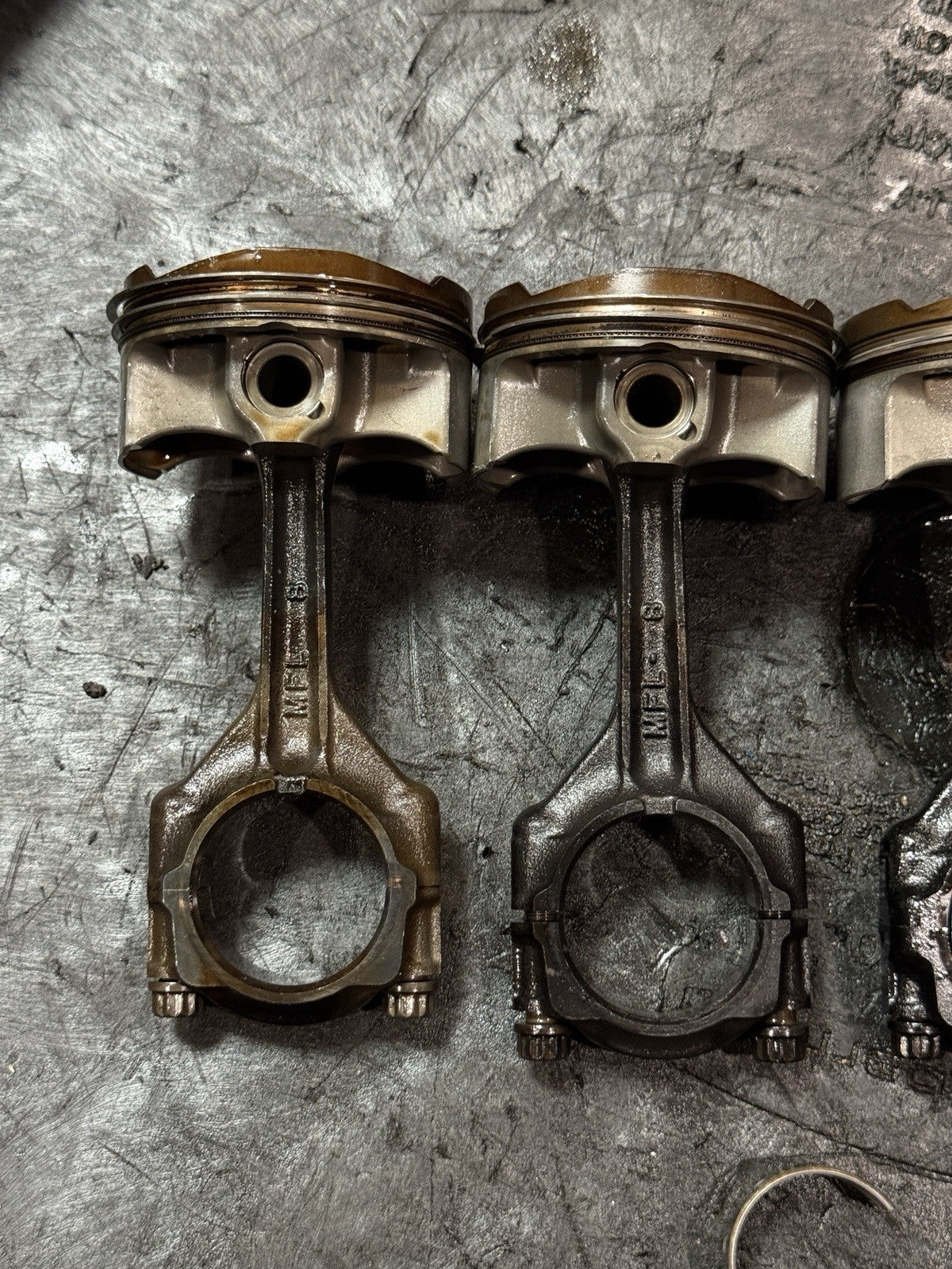 08-16 Honda CBR1000RR SC59 OEM Engine Pistons Connecting Rods Set 13101-MFL-0102