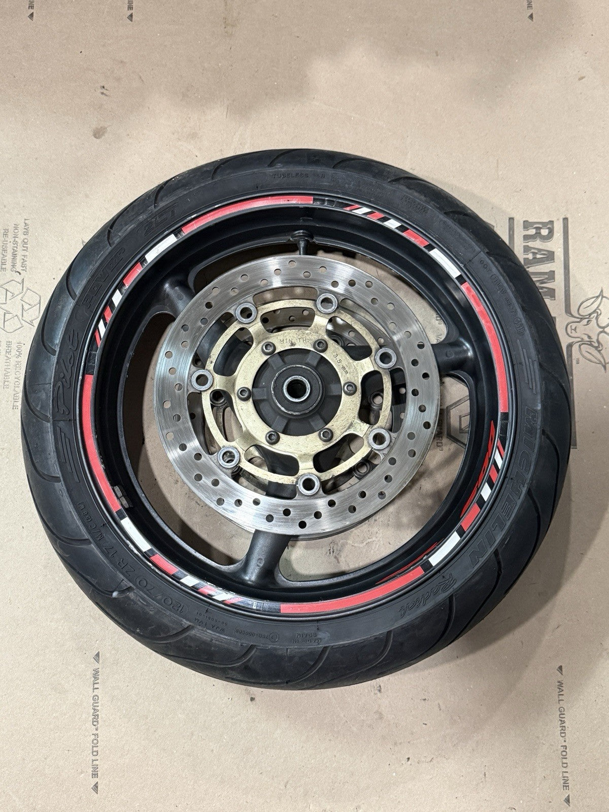 2001-2006 2002 Honda CBR600F4I Front & Rear Rim Wheel Set W/ Brake Rotors Tires
