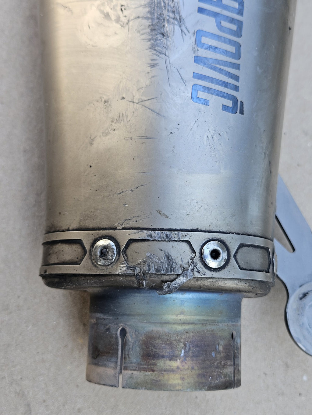 10-14 BMW S1000RR Akrapovic Slip On Exhaust Muffler Conical Pipe Mhas1z001