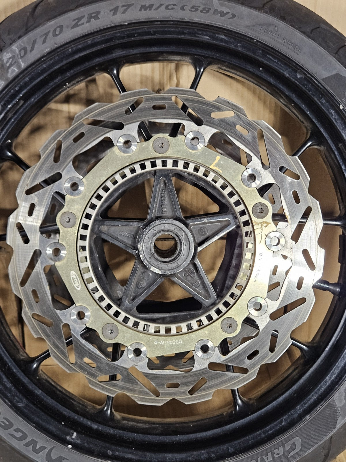 2012 BMW S1000RR OEM Front Rear Wheels Rims Set with Brake Rotors Wheel Pair14