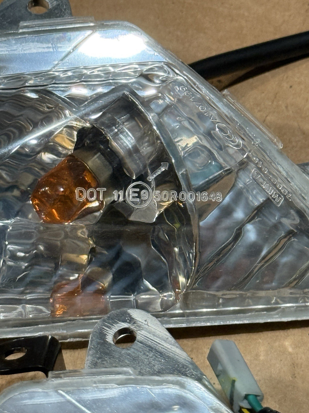 19-23 Kawasaki Ninja ZX6R 636 OEM Fairing Front Turn Signals Blinkers 23040-01374