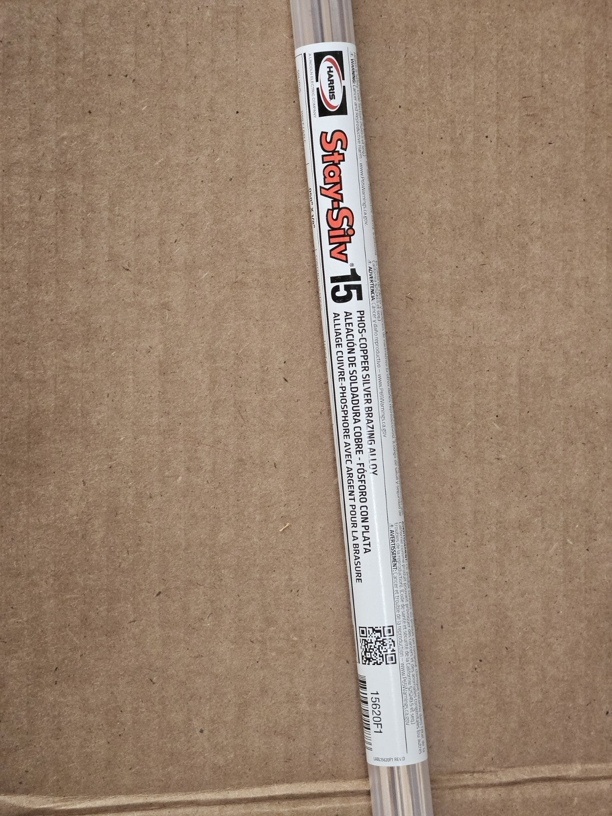 Harris Stay-Silv 15% Brazing Rods 1LB Pack 28 Sticks Flat 15620F1 Silver Solder