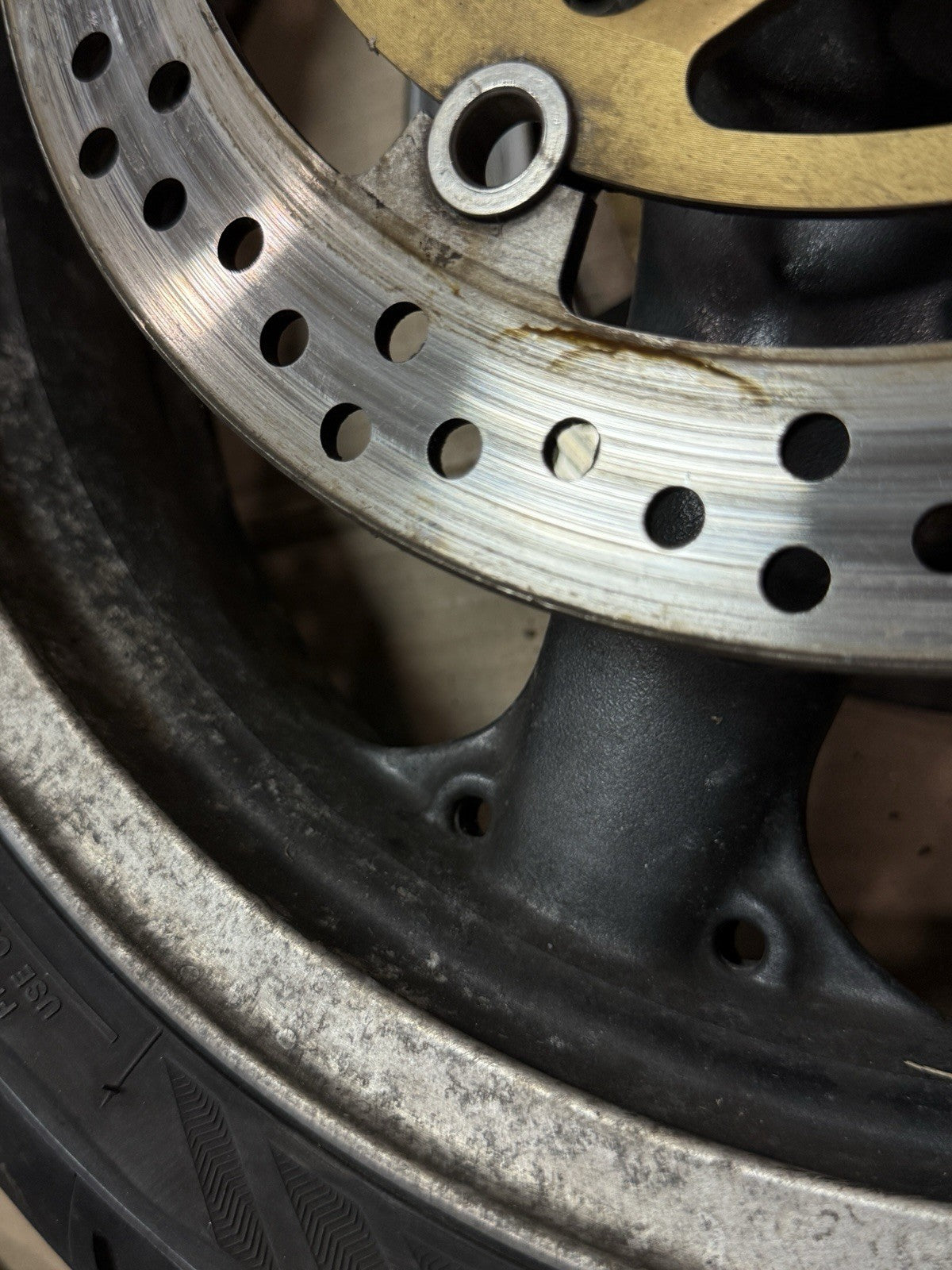98-02 Kawasaki Ninja ZX6R ZX600 00-03 ZX9R OEM Front Wheel Rim 17x3.5 41073-16333