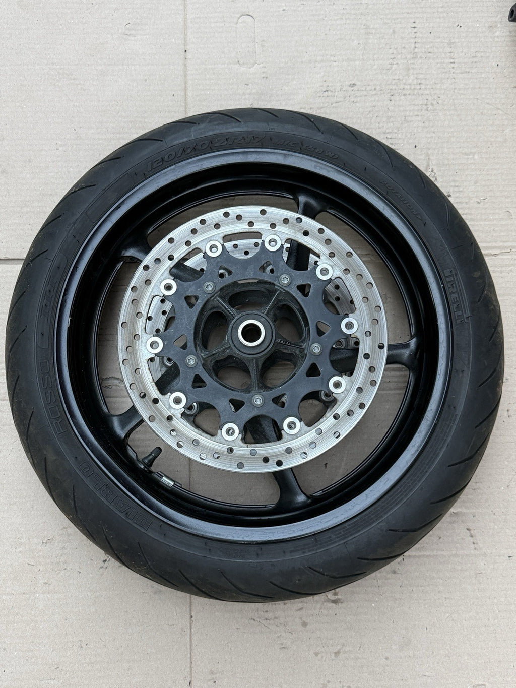 2007-2008 Yamaha YZF-R1 R1 OEM Front Wheel Rim Hub Straight 4C8 Factory19
