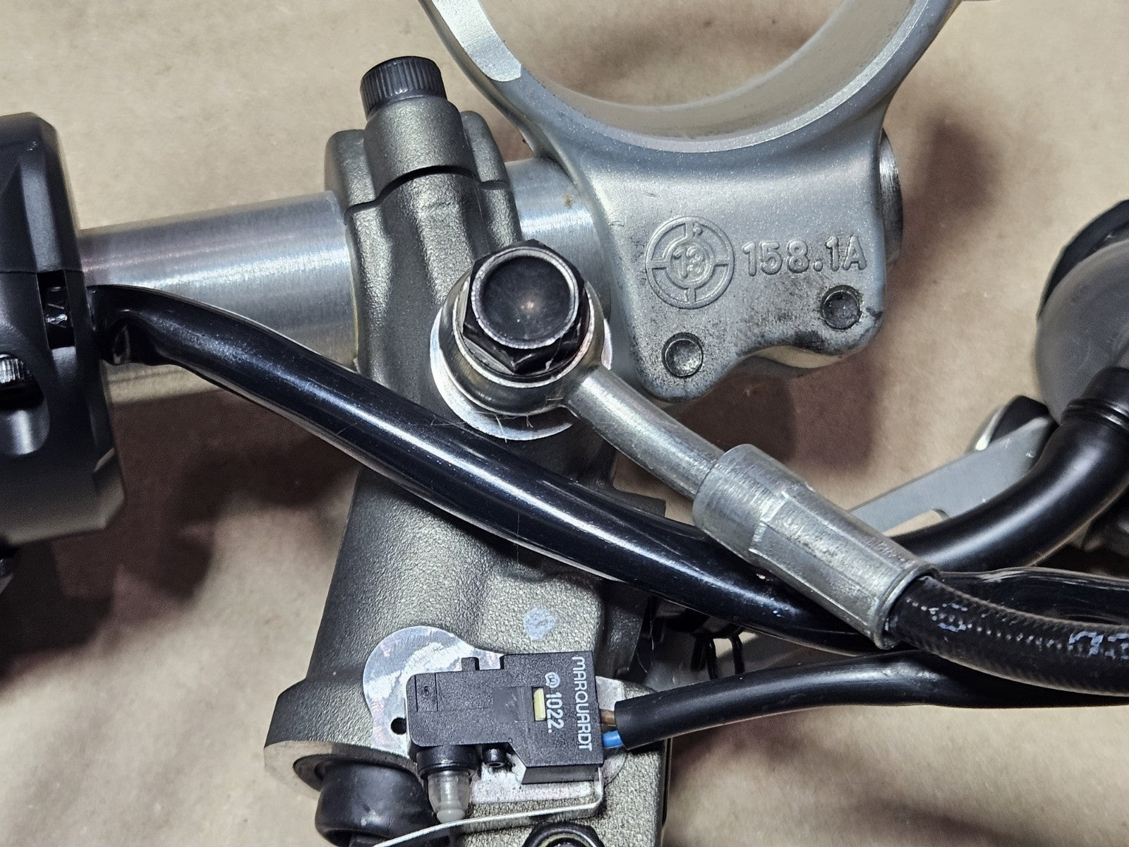 15-17 Ducati Panigale 1299 Brembo Left Clutch Master Cylinder Clip on Lever Disc