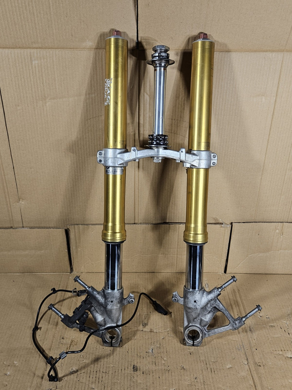 2012 BMW S1000RR OEM Front Forks Pair Fork Tubes Suspension Left Right 0
