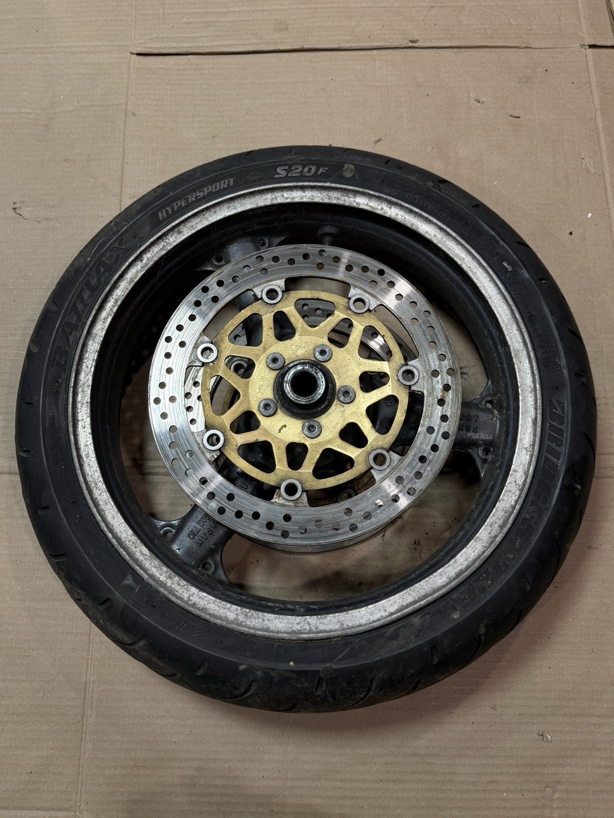 98-02 Kawasaki Ninja ZX6R ZX600 00-03 ZX9R OEM Front Wheel Rim 17x3.5 41073-16338