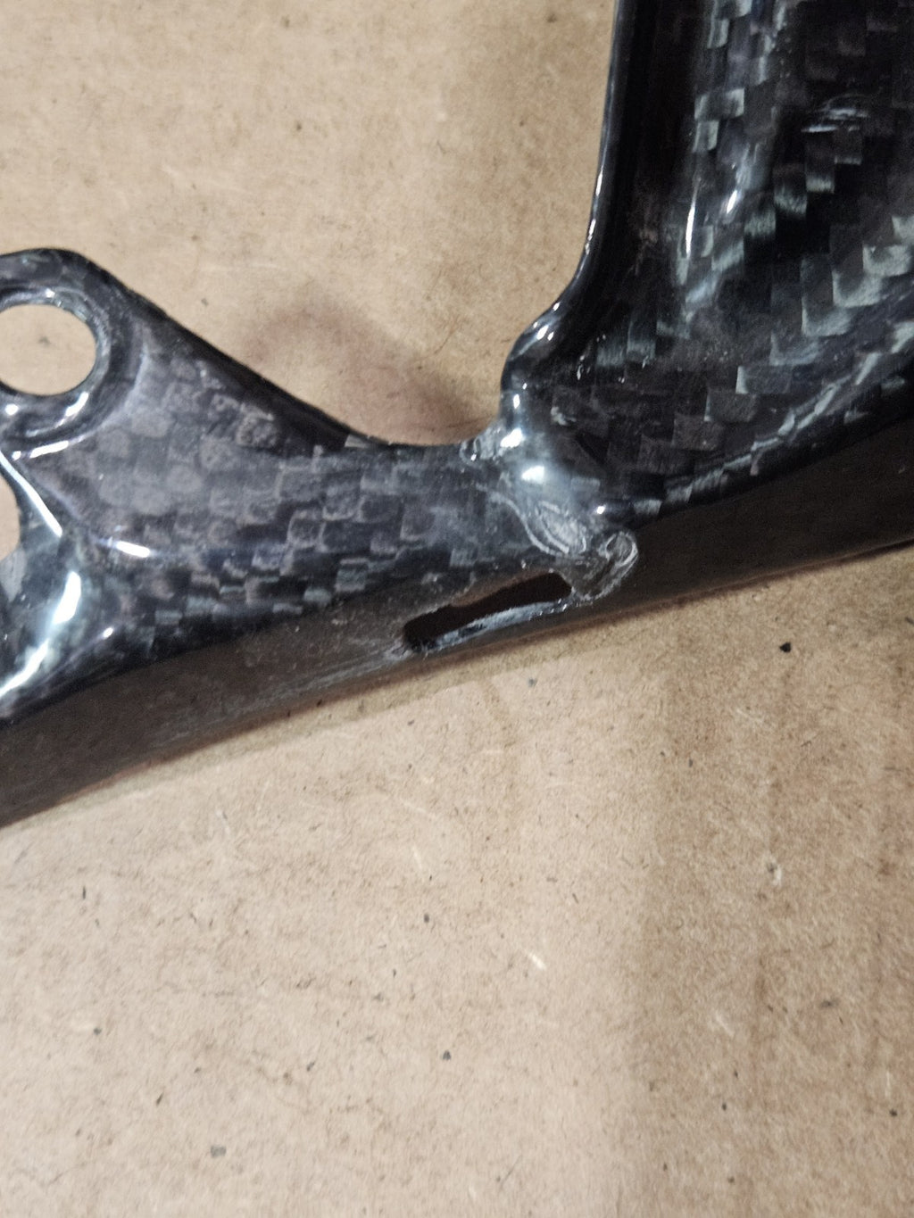 19-25 KAWASAKI Ninja ZX6R REAL CARBON FIBER REAR TAIL TRIM UNDERFAIRING