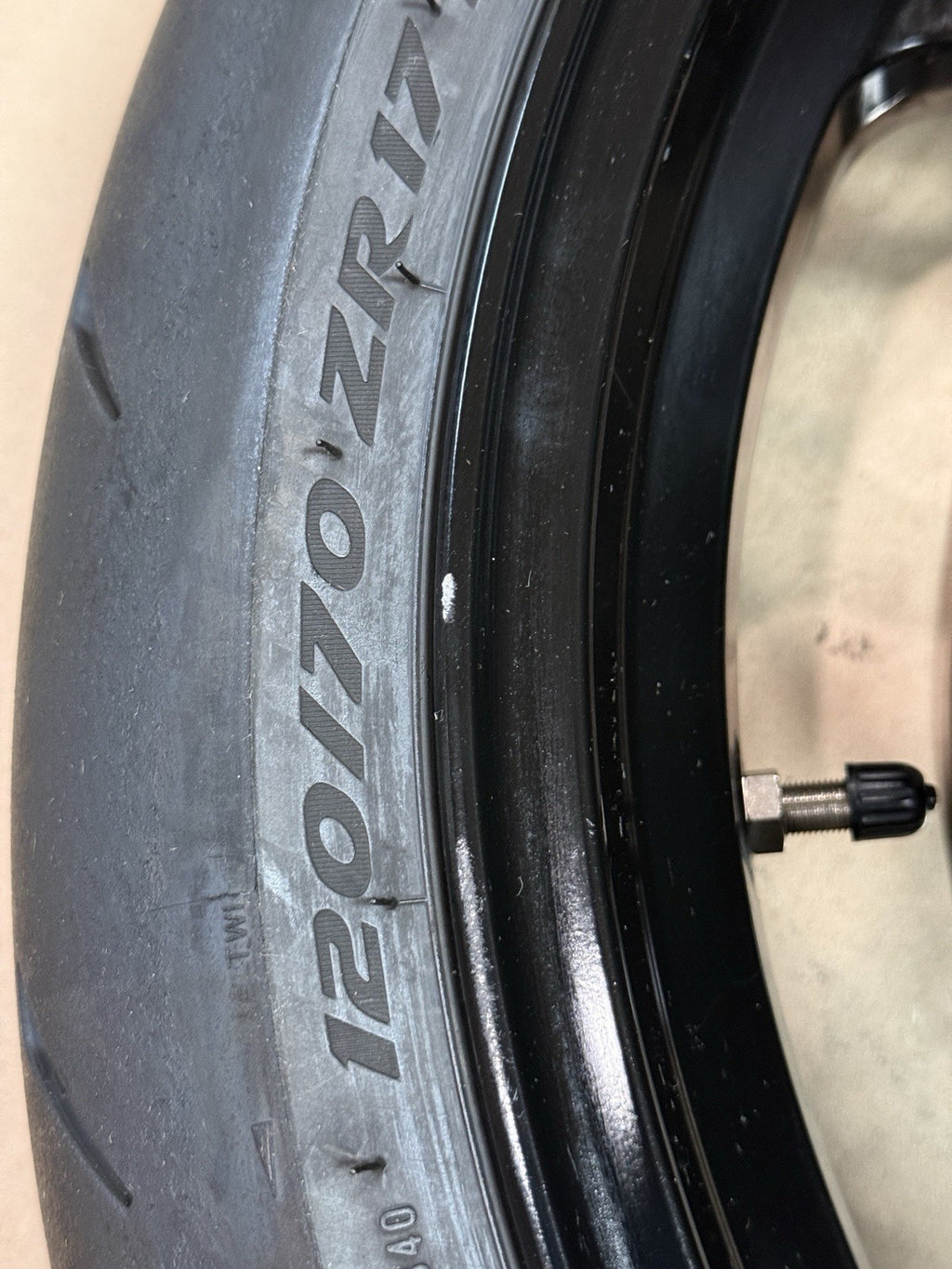 2021-24 Aprilia RSV4 1100 OEM Front & Rear Wheel Rim Set Mounted Tires Straight