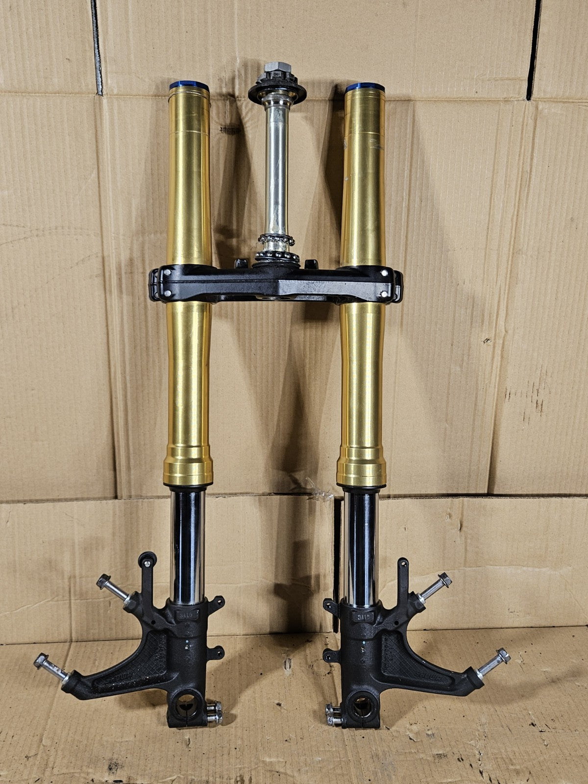 2013 Honda CBR600RR Front Forks Straight Gold Pair OEM 51410-MJC-A11 2013-202021
