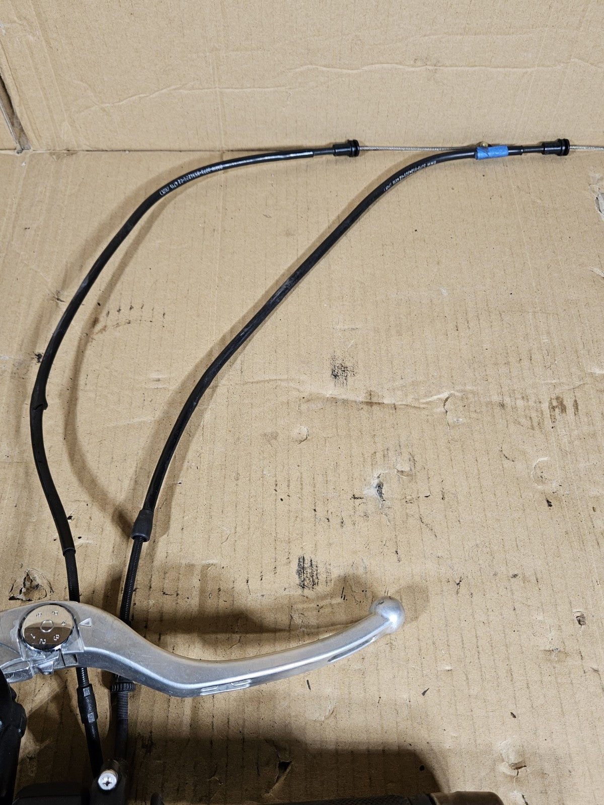 09-14 BMW S1000RR OEM Right Clip On Throttle Brake Master Cylinder Heated Grip16