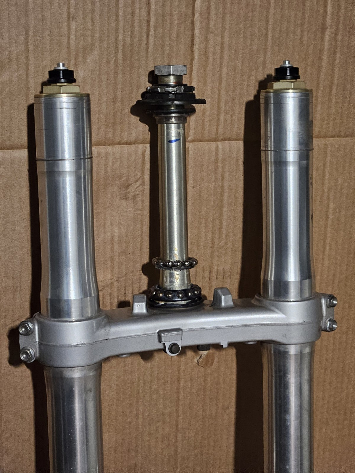 2005 2006 Honda CBR1000RR OEM Front Forks Set Left Right Triple Tree Shocks8