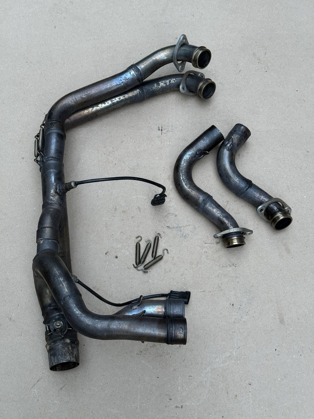 15-18 Aprilia RSV4 1000 OEM Exhaust Headers Header Pipes w/ O2 Sensors