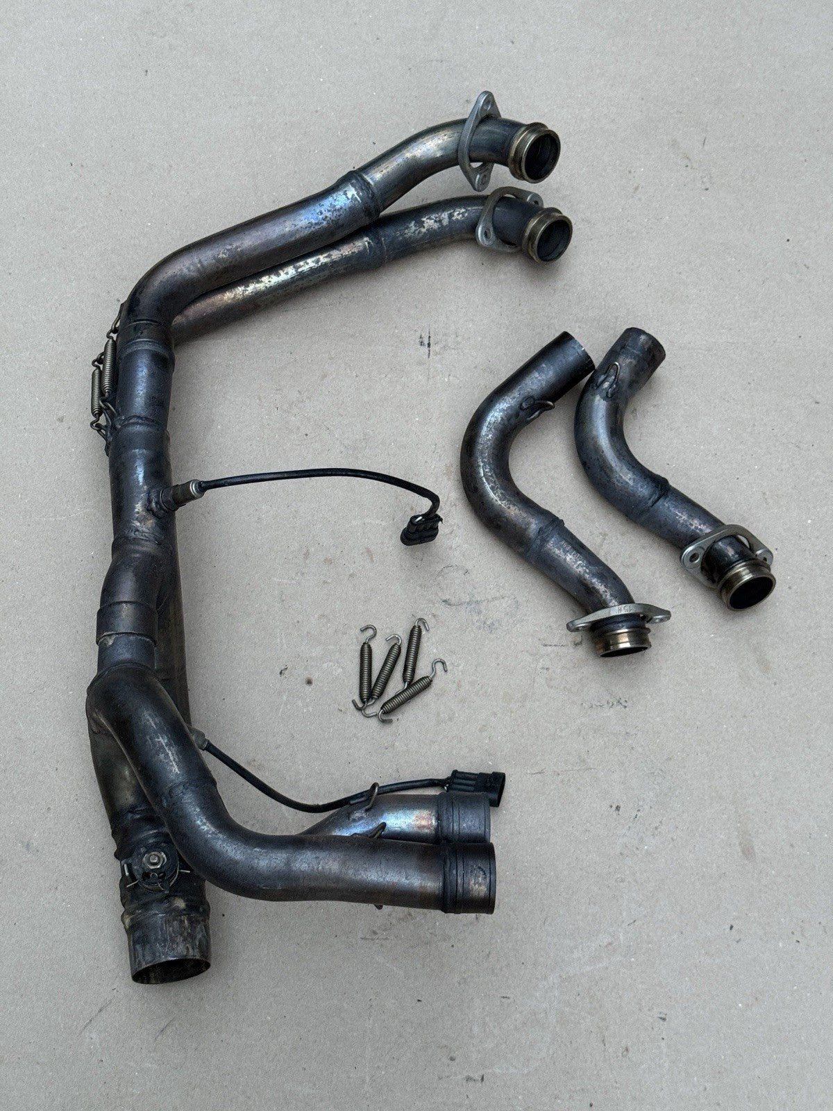 15-18 Aprilia RSV4 1000 OEM Exhaust Headers Header Pipes w/ O2 Sensors