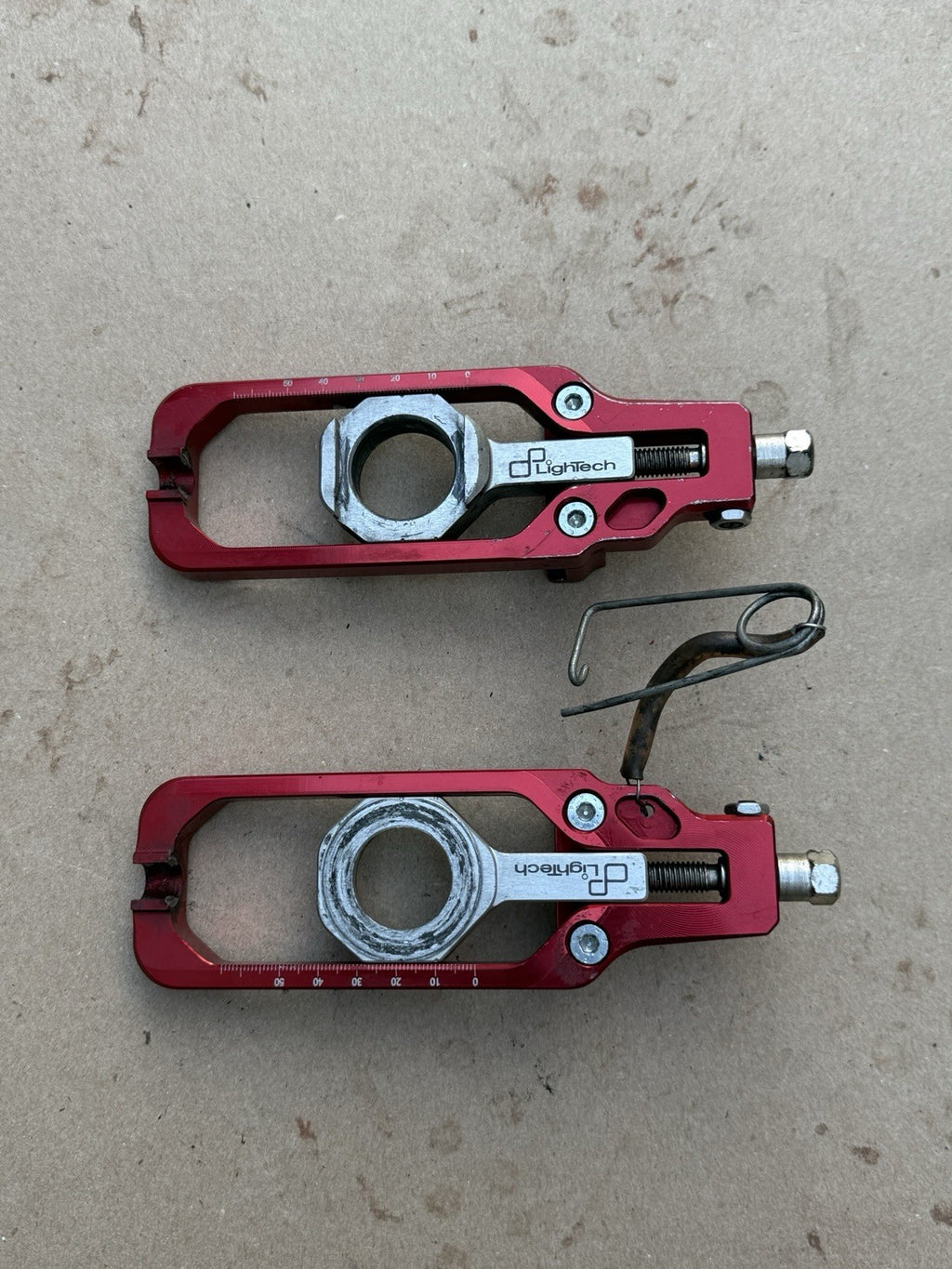 09-16 Suzuki GSXR1000 Lightech Chain Guide Adjusters RED0