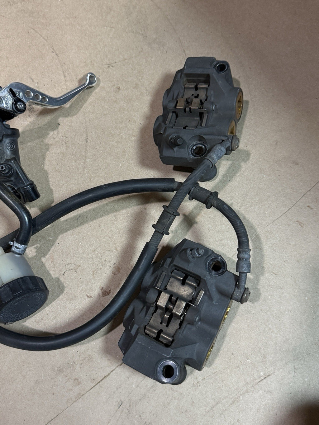 08-16 Yamaha YZF-R6 OEM Front Brake Calipers & Brembo Master Cylinder 2008-2016