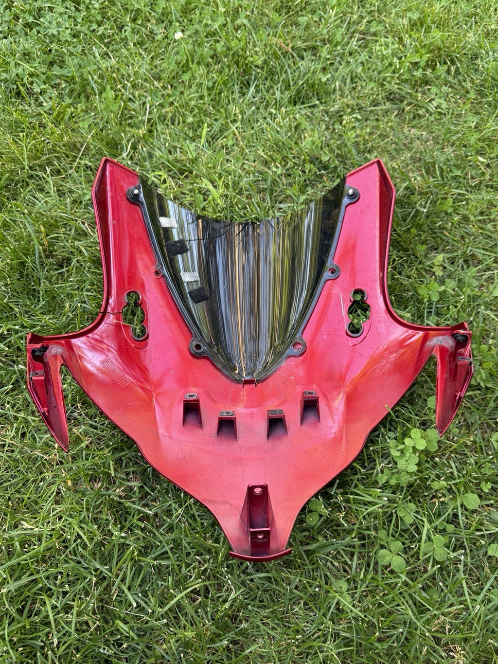 2008-2011 Honda CBR1000RR OEM Front Upper Nose Fairing Cowl Shroud Metallic Red13