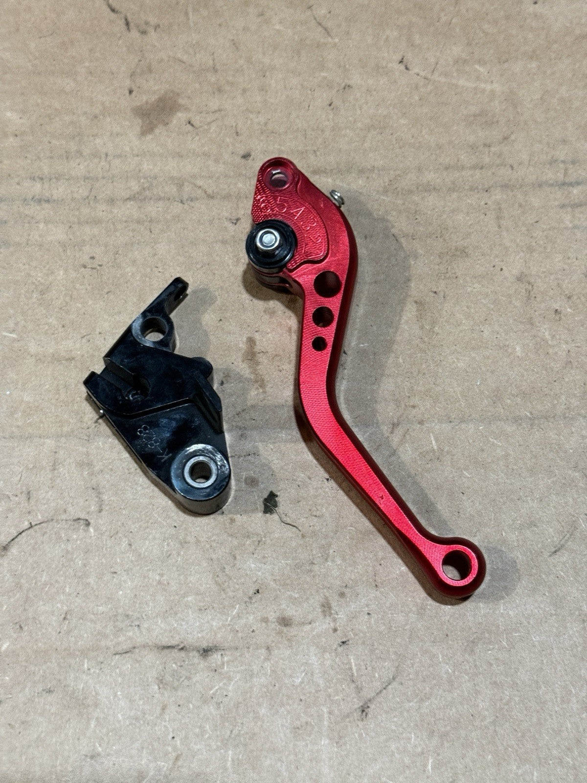 13-18 Kawasaki Ninja ZX6R ZX636 636 Red Front Brake Clutch Lever Set Aftermarket5